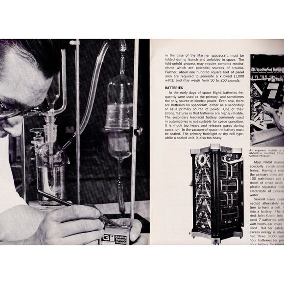 NASA Facts NF-38 Electric Power in Space 1967 Tech Manual 20pgs Vintage NASA - Picture 4 of 10